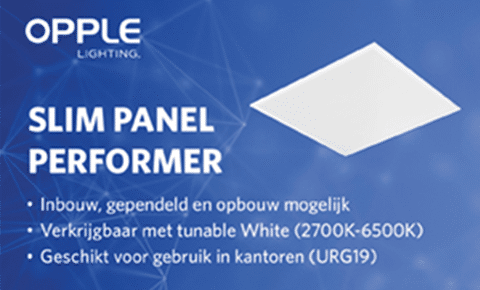 Nieuwsbericht: OPPLE LED Slim Paneel Performer URG19 G5 met slank en strak ontwerp.