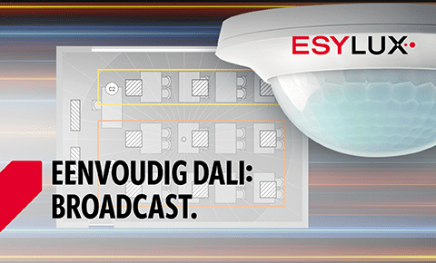 Nieuwsbericht: Regeling voor één ruimte met DALI broadcast