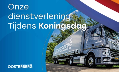 Nieuwsbericht: Aangepaste levering rond Koningsdag