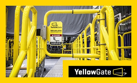Nieuwsbericht: YellowGate universele zelfsluitende veiligheidspoort zorgt voor valpreventie in de industrie